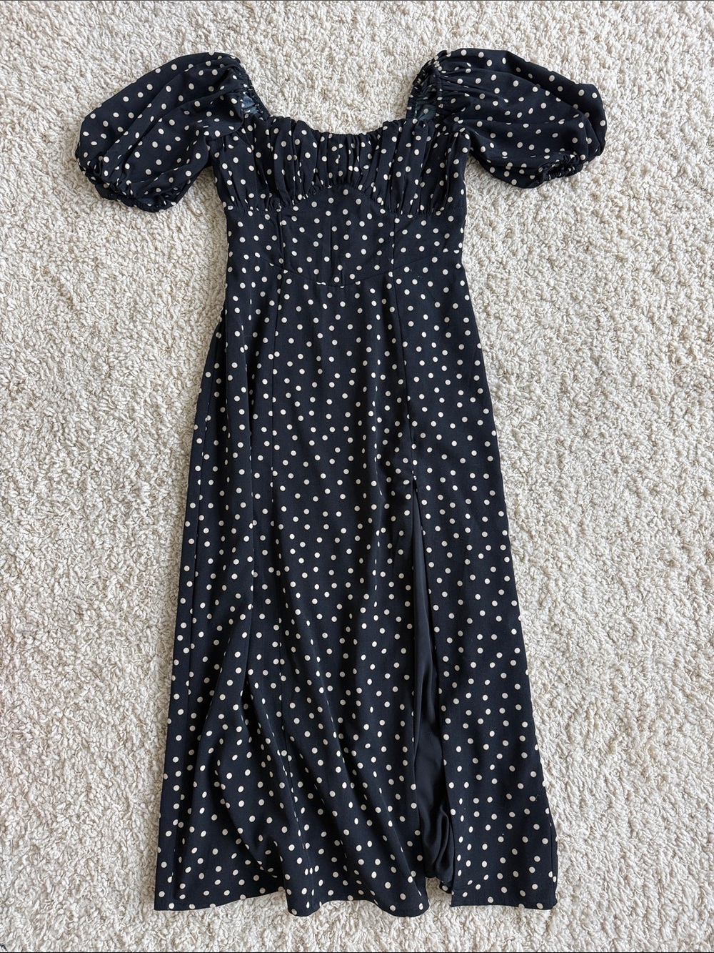 Abercrombie & Fitch Black Puff Sleeve Dress